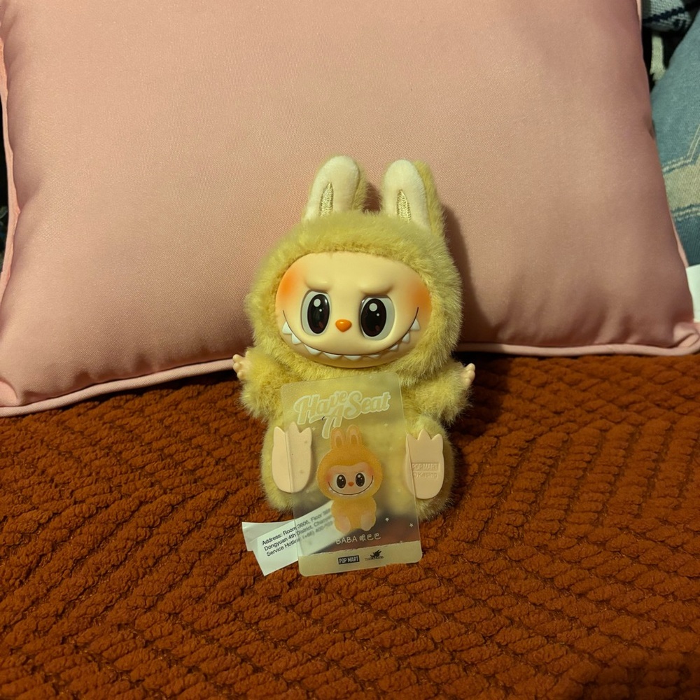 Baba have a seat labubu Opened